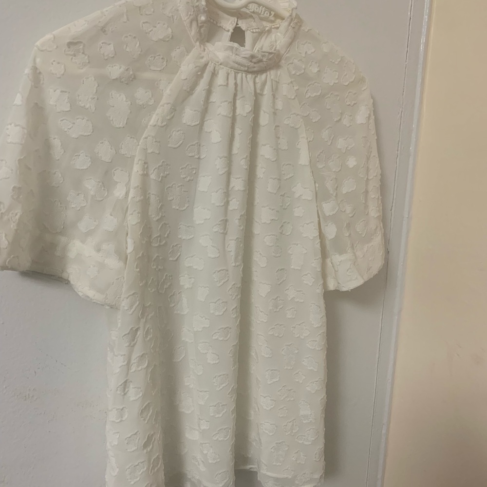 Anthropologie Ivory Shirt Small Size NEW